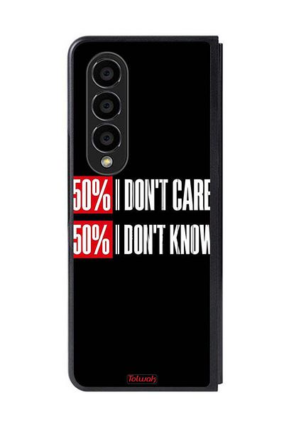 Tolwak Samsung Galaxy Z Fold 4 Protective Case Cover I Do Not Care