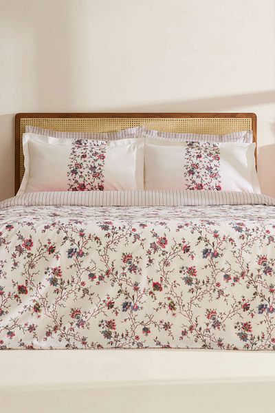 Karaca Home Σετ Παπλωματοθήκη Inara 100% Βαμβακερό Διπλό Κόκκινο