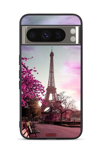 Tolwak Google Pixel 8 Pro Protective Case Cover Eiffel Tower