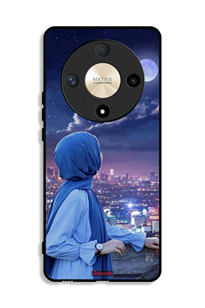 Tolwak Honor X9b Protective Case Cover Looking At Moon Hijab Girl