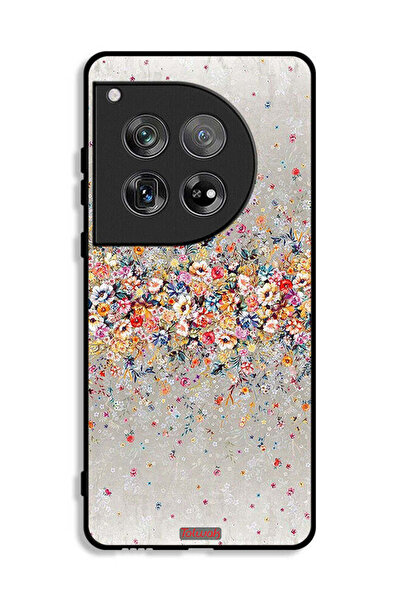 Tolwak غطاء حماية لهاتف OnePlus 12 بتصميم زهور صغيرة وفن تجريدي