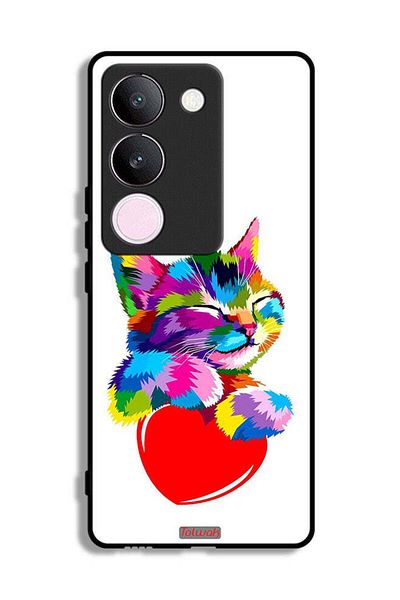 Tolwak vivo V29 Protective Case Cover Colourful Kitten