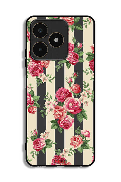 Tolwak غطاء حماية لهاتف Realme C53 بنقشة الورود