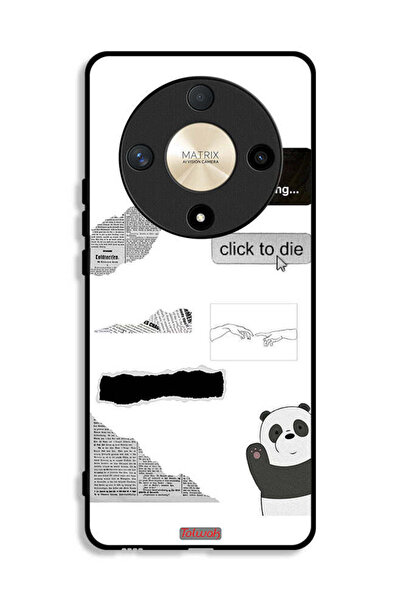 Tolwak Honor X9b Protective Case Cover Panda Sticker
