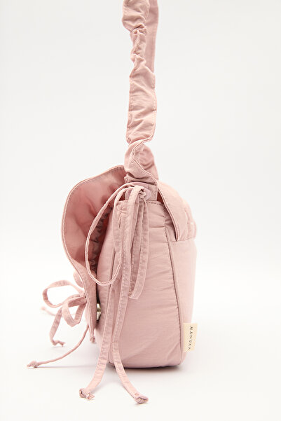 Manuka Büzgü Detailled Shoulder Bag Pink