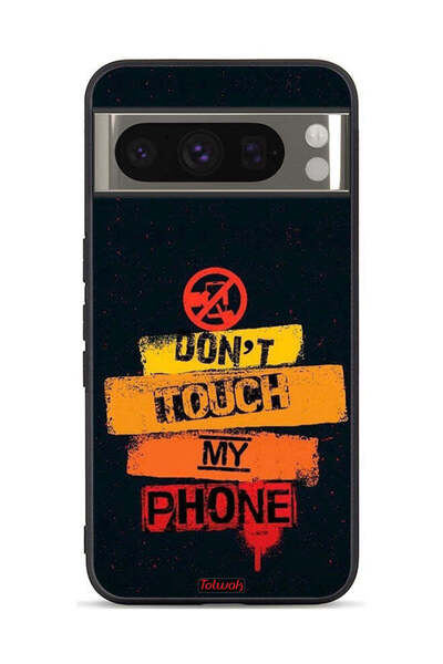 Tolwak غطاء حماية لهاتف Google Pixel 8 Pro مكتوب عليه "لا تلمس هاتفي"