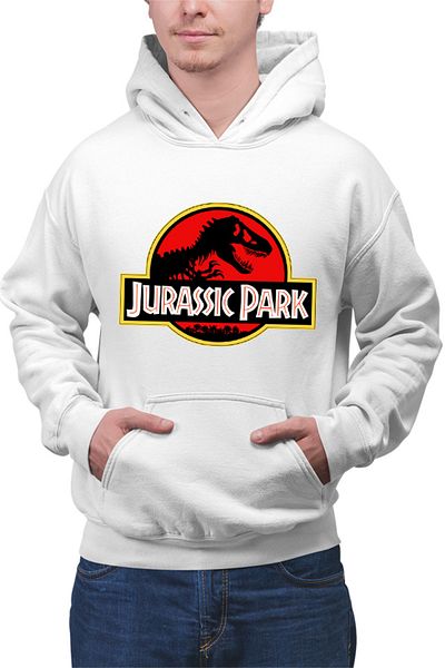 OEM Men's Hoodie Jurassic Park Logo Extinct Huge