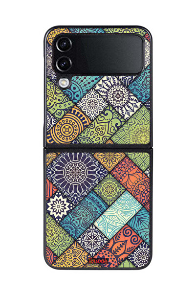 Tolwak غطاء حماية لهاتف Samsung Galaxy Z Flip 4 بنمط ماندالا