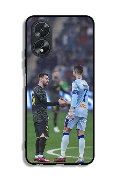 Tolwak Oppo A38 Protective Case Cover Messi And Ronaldo