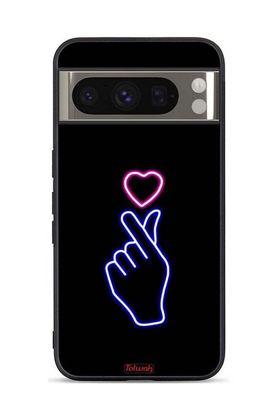 Tolwak Google Pixel 8 Pro Protective Case Cover Snap Heart Art