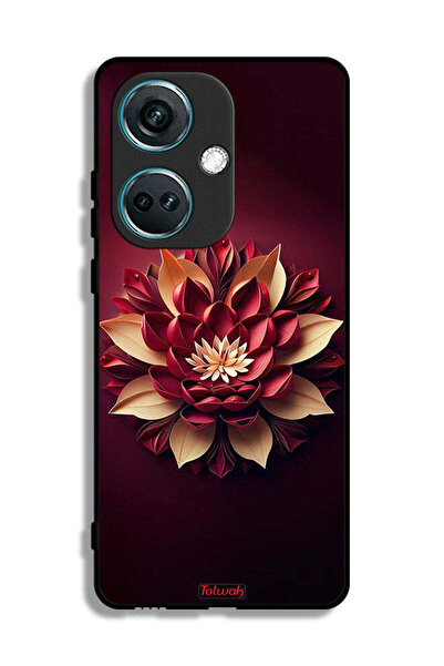 Tolwak غطاء حماية لهاتف OnePlus Nord CE3 بتصميم زهور تجريدية
