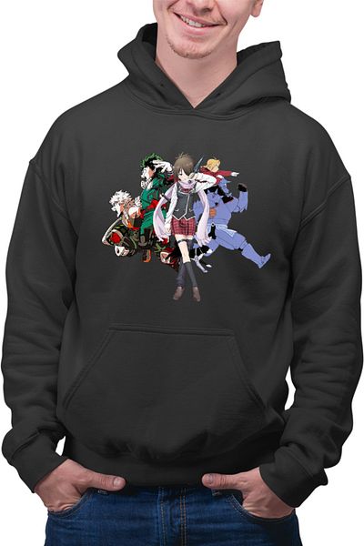 OEM Men's Hoodie Trinity Seven Kazama Levi My Hero Academia Alchemy