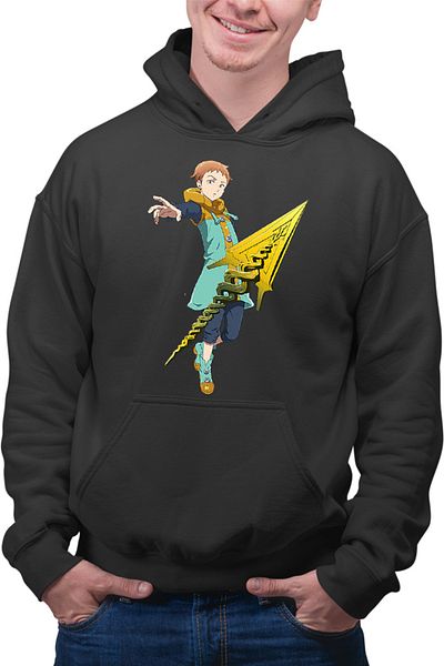 OEM Hanorac Barbati Seven Deadly Sins King Polearm Strongest Anime Meme