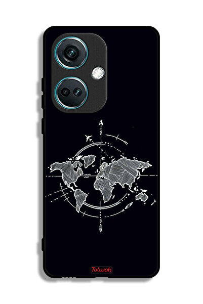Tolwak غطاء حماية لهاتف OnePlus Nord CE3 - تصميم بوصلة