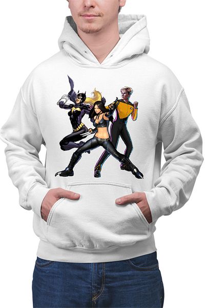 OEM Men's Hoodie Star Trek Wolf Woman Catwoman Marvel Universal Lethal