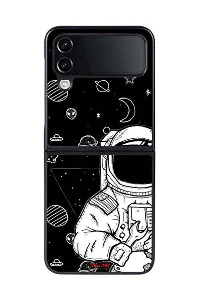 Tolwak غطاء حماية لهاتف سامسونج جالاكسي زد فليب 4 بتصميم رائد فضاء