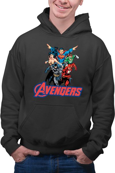 OEM Men's Hoodie Wonder Woman Avengers Batman Flash