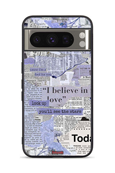 Tolwak غطاء حماية لجهاز Google Pixel 8 Pro بنقشة صحيفة