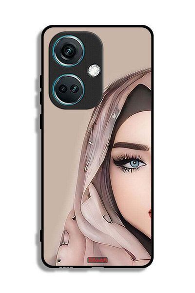 Tolwak OnePlus Nord CE3 Protective Case Cover Half Face Girl Art
