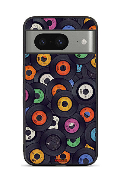 Tolwak غطاء حماية لجهاز Google Pixel 8 بنمط أقراص مضغوطة