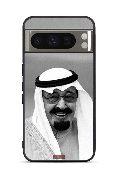Tolwak غطاء حماية لجهاز جوجل بيكسل 8 برو صورة الملك عبدالله مبتسماً