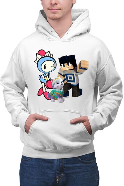 OEM Men's Bomberman Paw Patrol Husky Minecraft Man Skin Slime Hoodie
