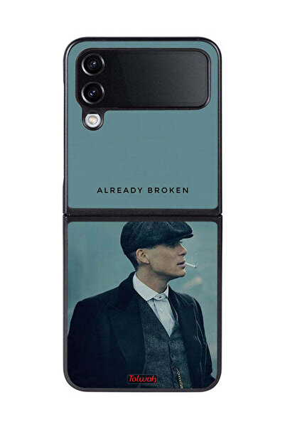 Tolwak غطاء حماية لهاتف Samsung Galaxy Z Flip 4 مكسور بالفعل