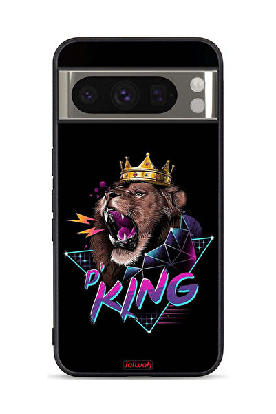 Tolwak غطاء حماية لهاتف Google Pixel 8 Pro برسومات الأسد الملك