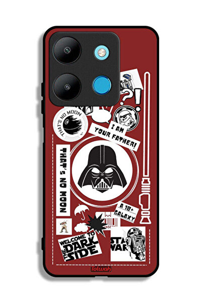 Tolwak غطاء حماية لهاتف Infinix Smart 7 - ملصق "مرحبًا بكم في الجانب المظلم"