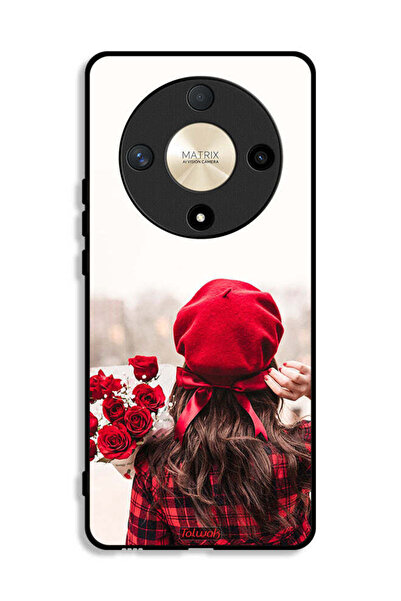 Tolwak Honor X9b Protective Case Cover Holding Flowers