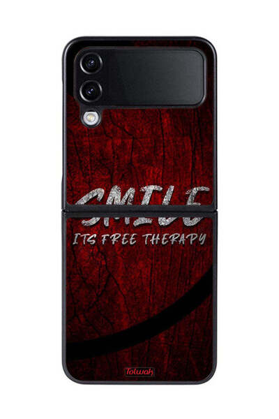 Tolwak غطاء حماية لهاتف Samsung Galaxy Z Flip 4، ابتسامة علاج مجاني