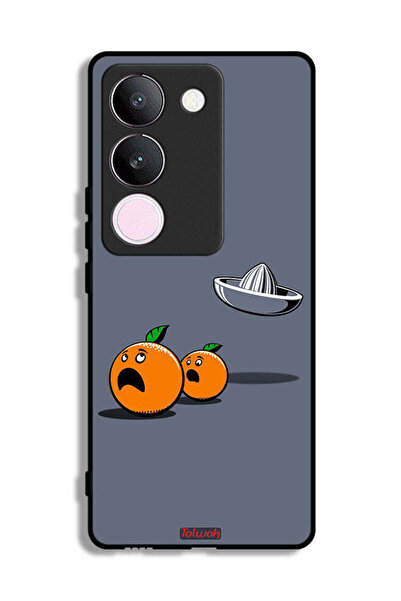 Tolwak غطاء حماية لهاتف فيفو S17 بتصميم فني رقمي بسيط وفكاهي