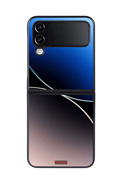 Tolwak غطاء حماية لهاتف Samsung Galaxy Z Flip 4 بنمط خطوط منحنية