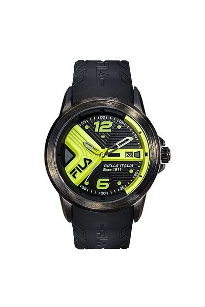 Fila Adult Unisex Analog Watch, Black 38-170-204, 43 mm