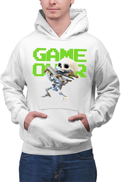 OEM Hanorac Barbati Clash Royale Skeleton Game Over Swords