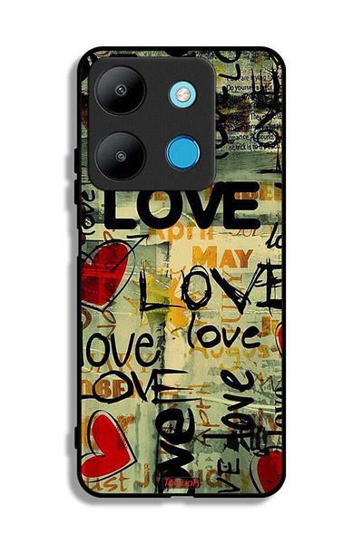 Tolwak Infinix Smart 7 Protective Case Cover Love Tags