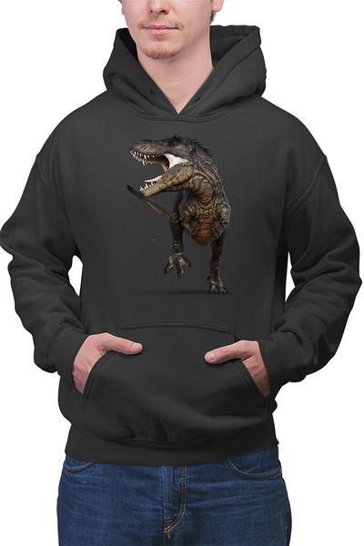 OEM Men's Hoodie Jurassic Park T-REX Fossil Dinosaur Extinct