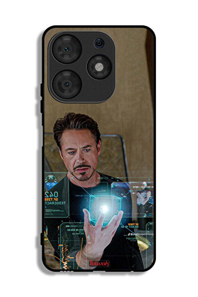 Tolwak غطاء حماية من تكنو سبارك 10 برو بتصميم الرجل الحديدي