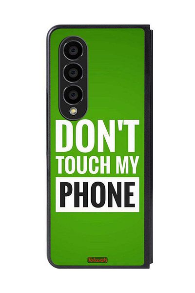 Tolwak Samsung Galaxy Z Fold 4 Protective Case Cover Do Not Touch My Phone