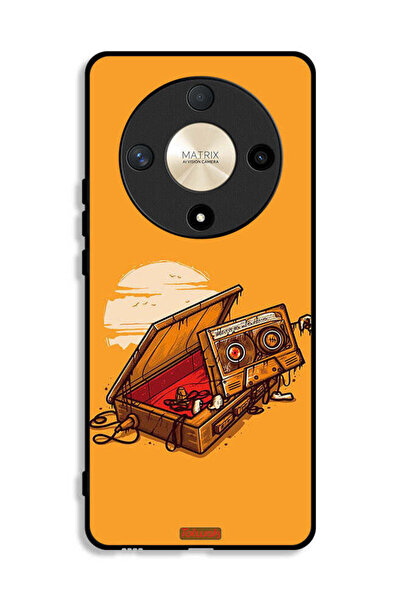 Tolwak Honor X9b Protective Case Cover Cassette And Tape Art