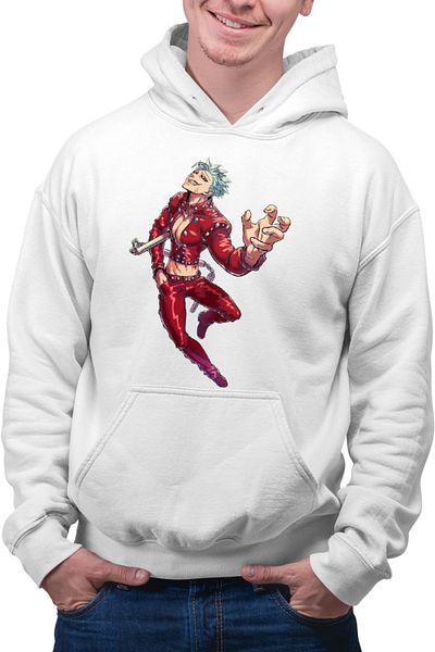 OEM Men's Hoodie Seven Deadly Sins Ban Anime Weapon Genki