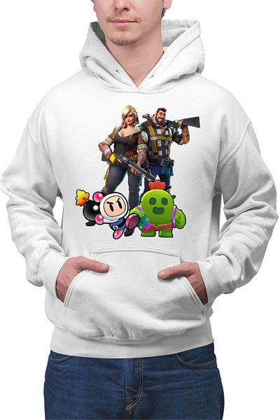 OEM Men's Hoodie Fortnite Brawl Stars Cactus Bomberman Run