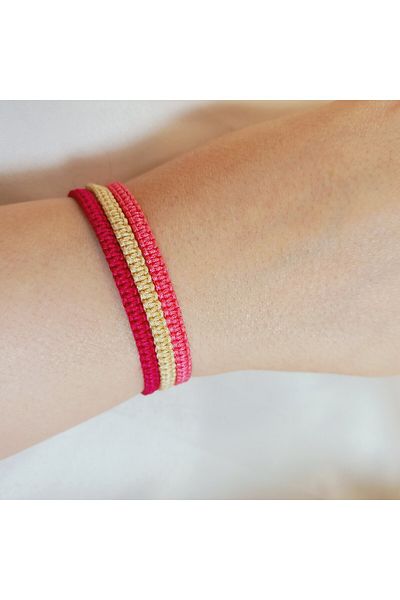 Crystal Atelier Unisex 3-Piece Macrame Braided Elevator Bracelet-Gift Bracelet-Macrame Bracelet-Braided Bracelet