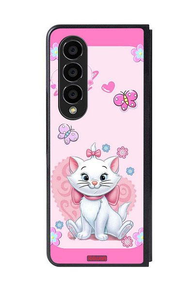 Tolwak Samsung Galaxy Z Fold 4 Protective Case Cover Cute Lady Cat