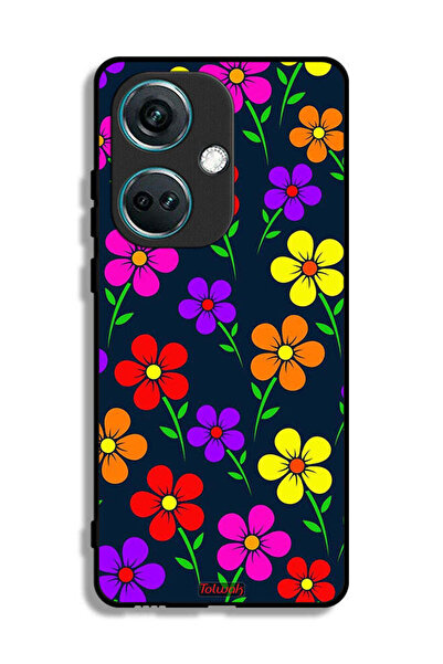 Tolwak غطاء حماية لهاتف OnePlus Nord CE3 - زهور ملونة