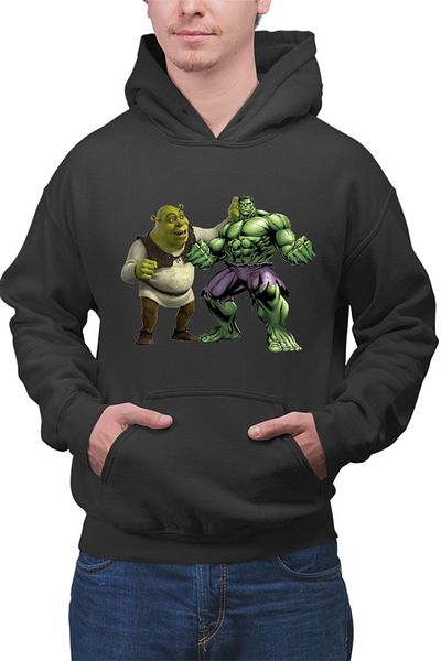 OEM Hanorac Barbati Shrek Hulk Ugly Medieval Big Ears Wonder Curious Marvel