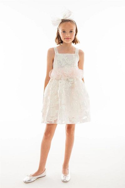 Lia Lea Girl Kırık White Dress