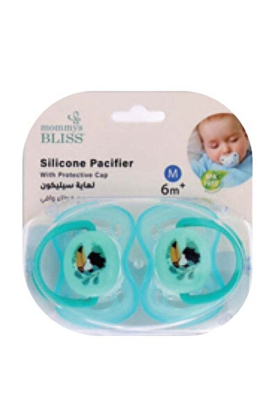 Aidplus لهاية مزدوجة خضراء - لهاية سيليكون خالية من مادة BPA ومهدئة للتسنين ل...