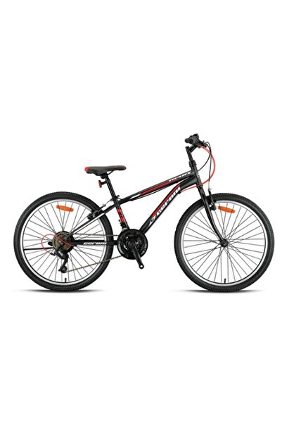 Geroni Kron Mars 26 Jant V K:14 21V Mat Siyah Kırmızı Beyaz Dağ Bisikleti