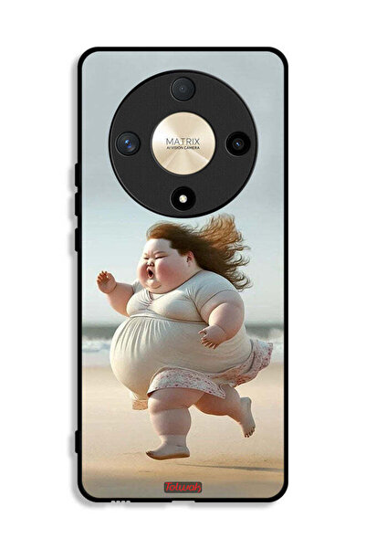 Tolwak Honor X9b Protective Case Cover Fatty Baby Girl Running